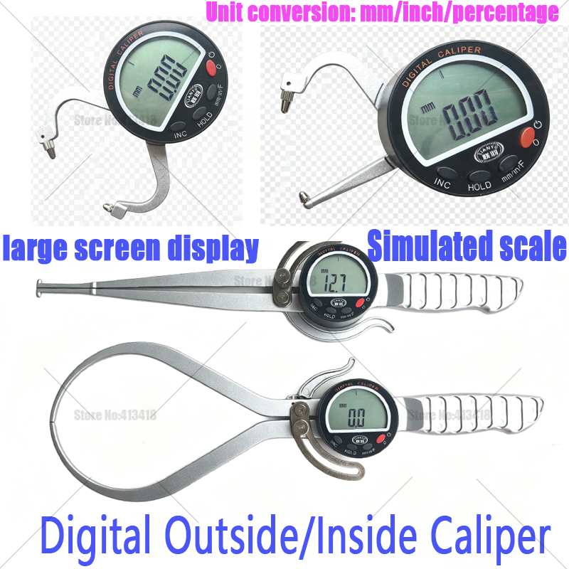 Digital Caliper 150Mm Stainless Steel - Zewnętrzny suwmiarka cyfrowa 0-6 cali 0-8