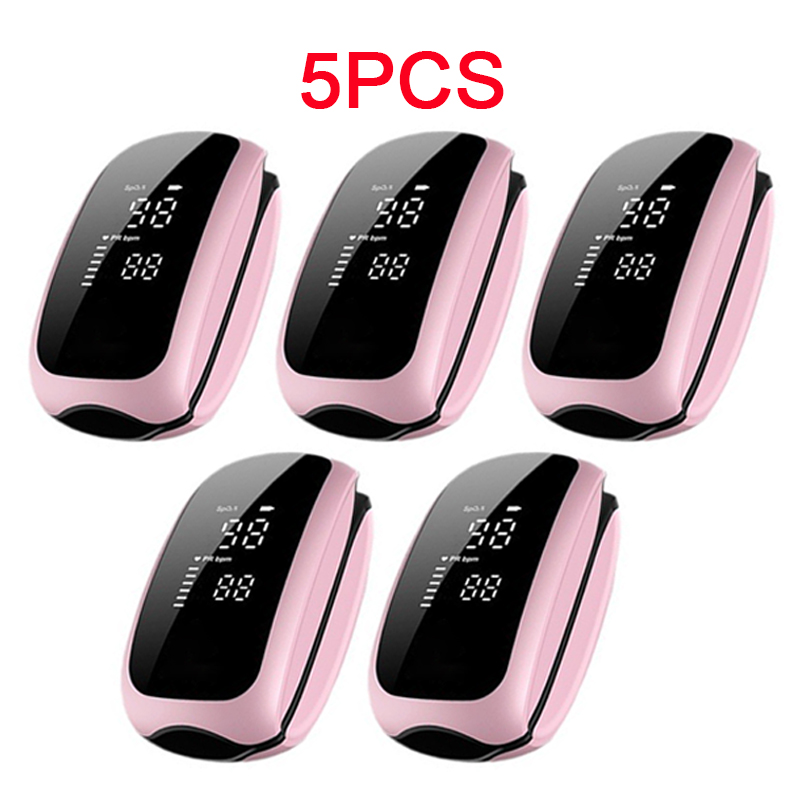 Pulse Oximeter Fingertip Rechargeable - 5 SZT. Ładowalny Medyczny Oksymetr z