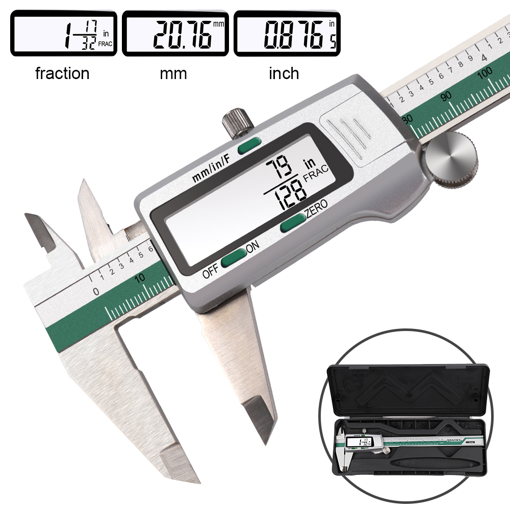 Digital Caliper 150Mm Stainless Steel - Stal nierdzewna wysoka dokładność elektroniczny LCD