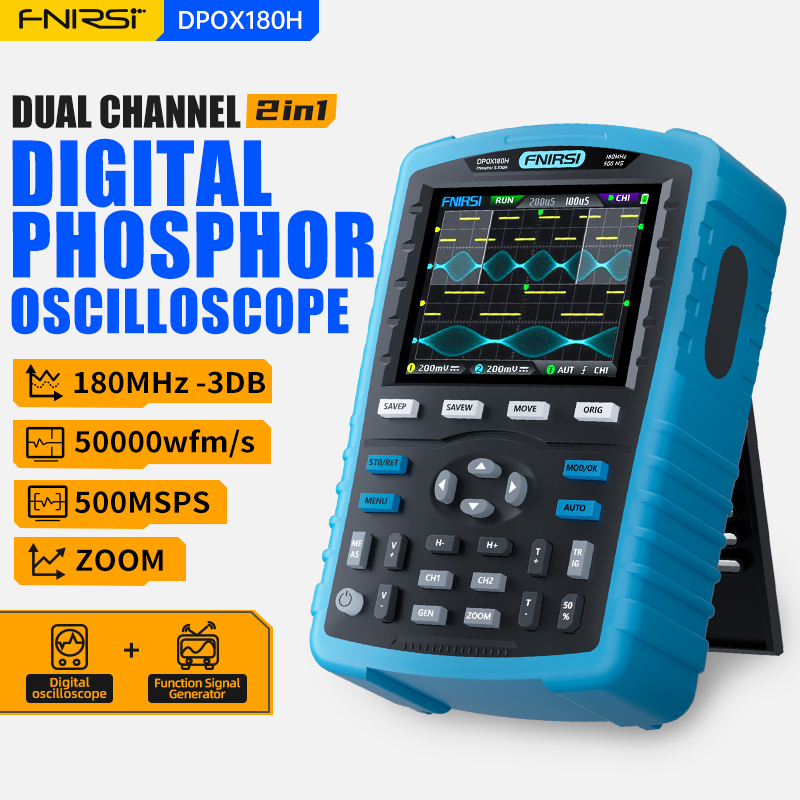 Fnirsi Digital Oscilloscope Handheld - FNIRSI DPOX180H – przenośny cyfrowy oscyloskop
