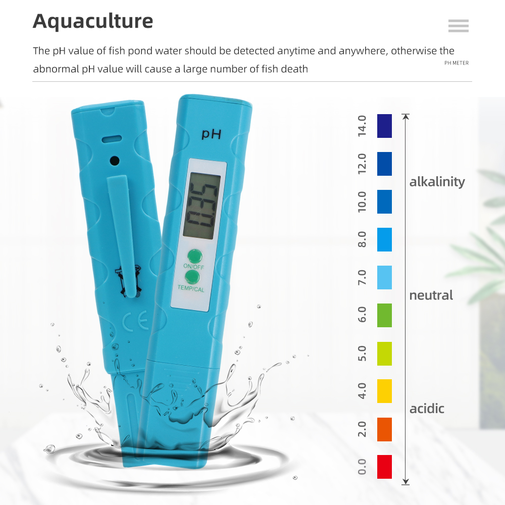 Ph Meter Digital Water Tester - Miernik pH akwariowy, kieszonkowy, w formie
