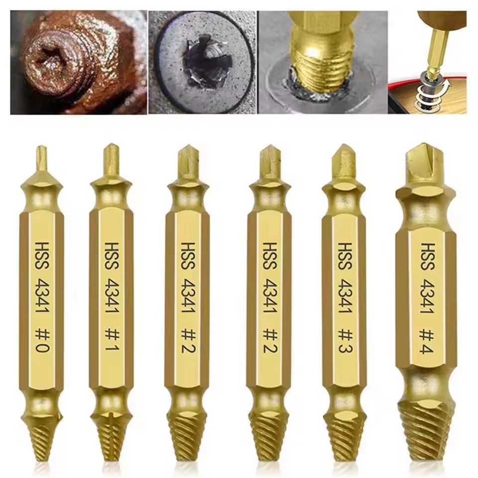 Industrial Tools - Zestaw wierteł do wykręcania uszkodzonych, zerwanych