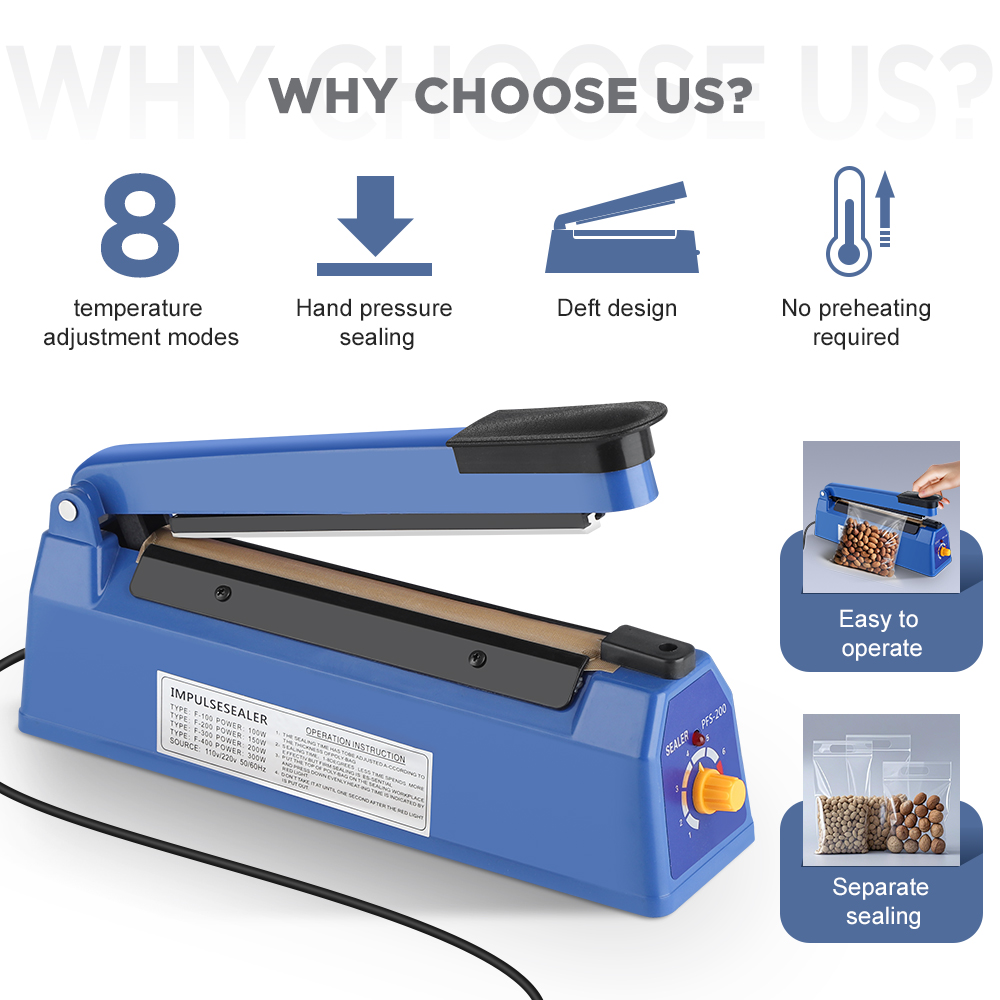 Zgrzewarka impulsowa do żywnoś – Plastic Bag Impulse Heat Sealer recenzja i cena