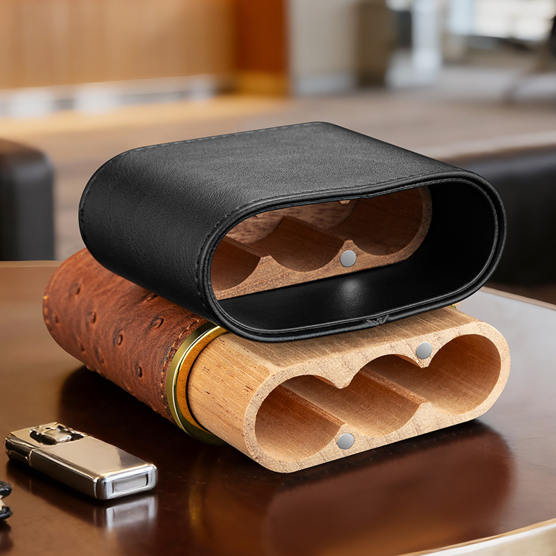 Skórzane etui na cygara ﻿   Pu – Packaging recenzja i cena