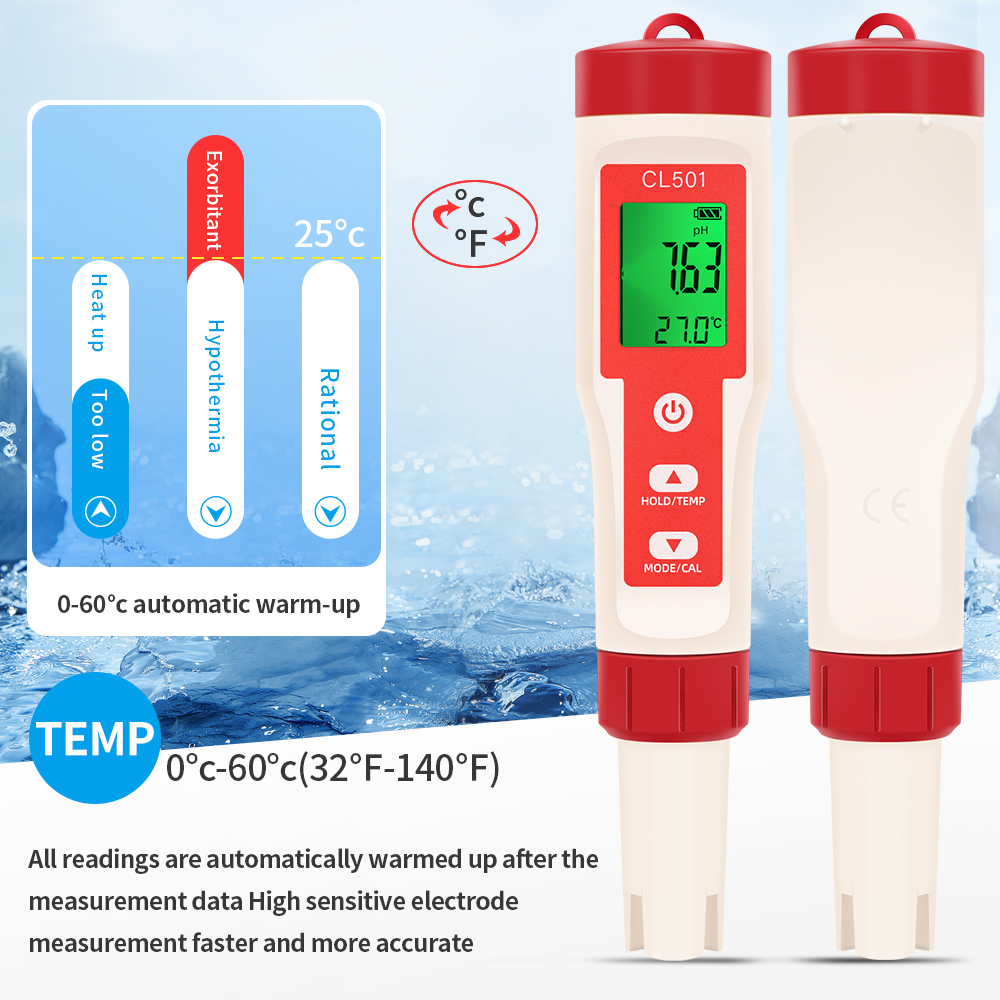 PH/CL2/H2/ORP/miernik temperat – Ph Meter Digital Water Tester recenzja i cena