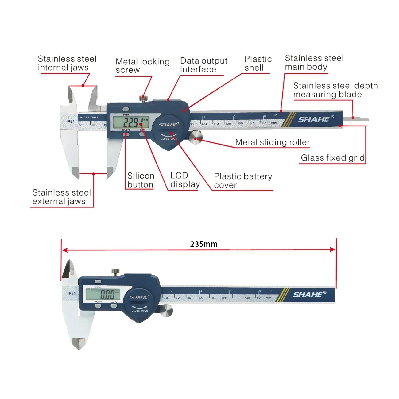 Suwmiarka cyfrowa SHAHE, 150 m – Digital Caliper 150Mm Stainless Steel recenzja i cena