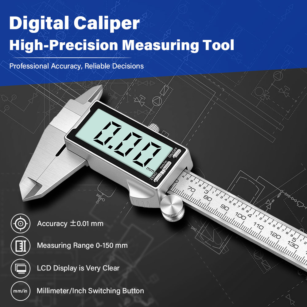 Nowy 150mm 6-calowy cyfrowy su – Digital Caliper 150Mm Stainless Steel recenzja i cena